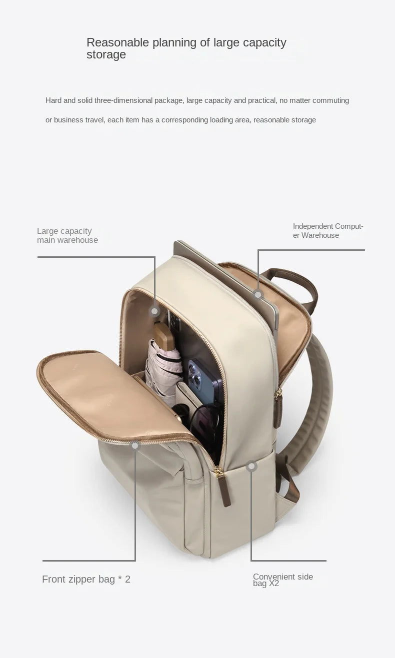 GOLF Backpack for Women Simple and Fashionable Schoolbag for Female College Students,High School Girls ,Computer Backpack