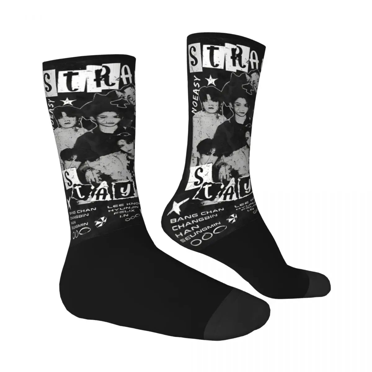 Women Men Socks Bang Chan Stockings Winter Fashion High Quality Socks Design Skateboard Anti-Slip Socks