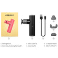 KiCA Mini 2 Fascia Gun 4 Gear 195g Aluminum Portable 3000rpm Deep High Speed 3 Massage Heads Gun for Sport