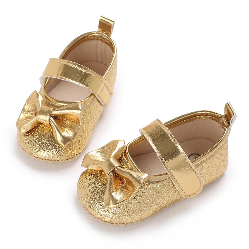 Spring and Autumn Baby Princess Shoes Cute Bow Baby Shoes Soft Bottom Anti slip Baby Sneakers