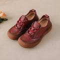 Neue handgemachte Damenschuhe aus echtem Leder, Ganzjahresschuhe, Oxfords, flache Damenschnürschuhe, gemütliche Mokassins, runde Ballerinas