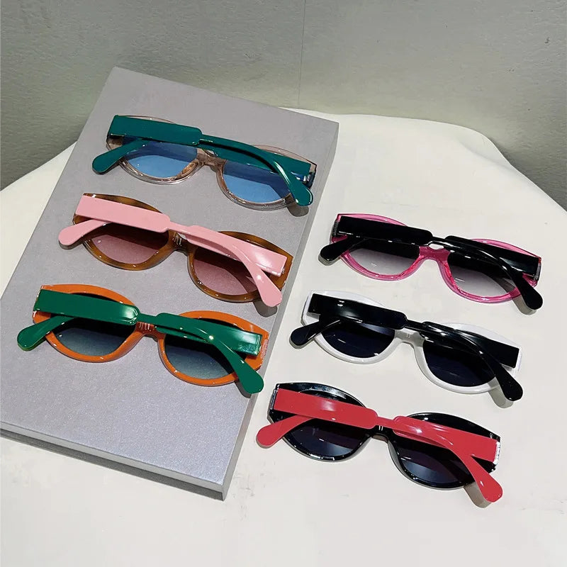 Retro Cat Eye Women Sunglasses Fashion Candy Color Shades UV400 Luxury Gradient Sun Glasses Female Outdoor Eyewear Oculos De Sol