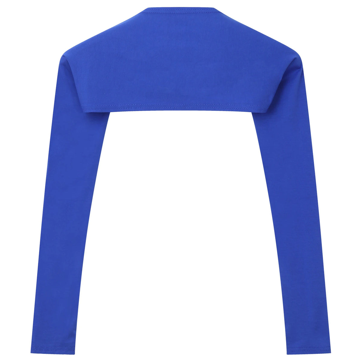 Men Open Front Half Crop Top Solid Long Sleeve Cardigan Bolero Shrug Tops Muscle Arm Sleeves Workout Sports Gym Tops Clubwear