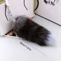 1Pcs Huge Real Fox Tail Keychain Tassel Bag Cosplay Toy Handbag Accessories Hook Pendant Halloween Cosplay