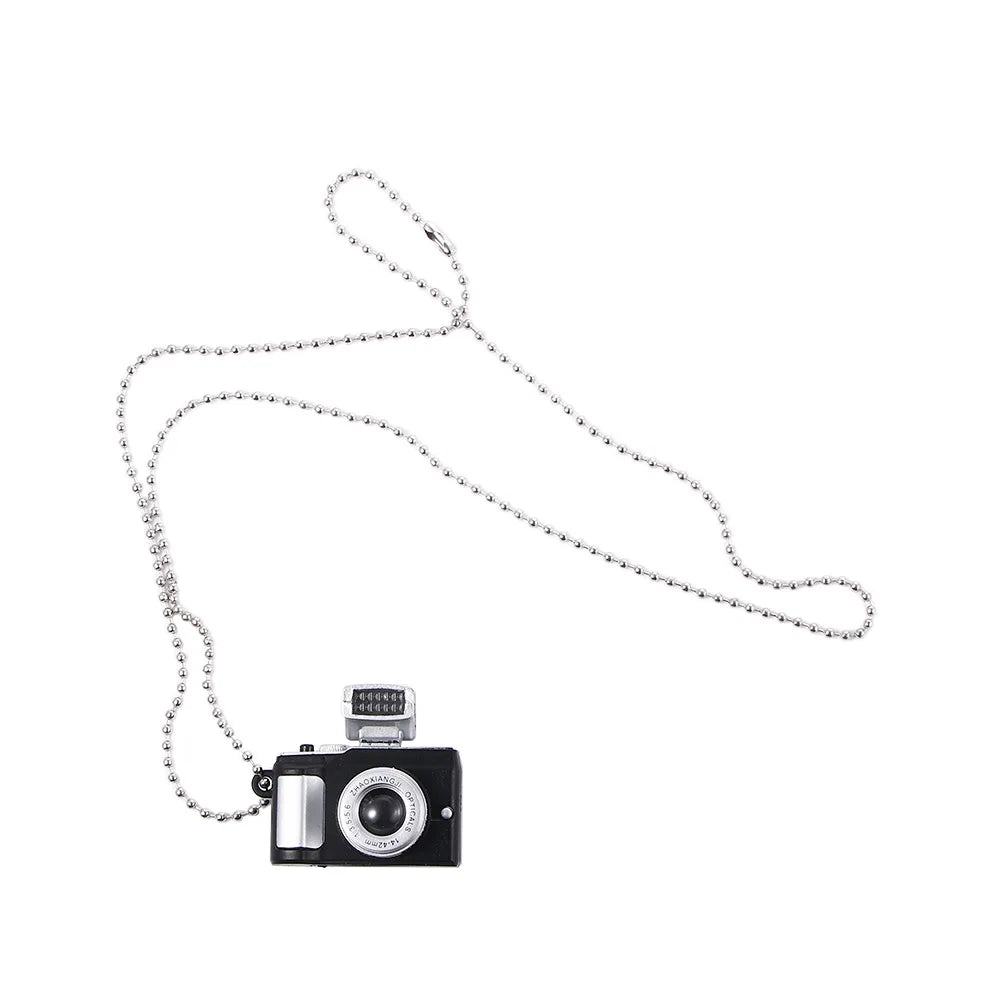 Couple Models Unisex Flash Camera Men Luminous Sweater Chain Music Pendant Fashion Jewelry Necklace