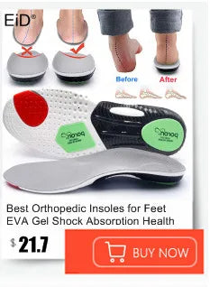 EiD 3/4 Leder orthopädische Schuheinlagen für Plattfüße Fußgewölbestütze orthopädische Schuheinlegesohle Einlegesohlen für Herren und Damen Fußpflege