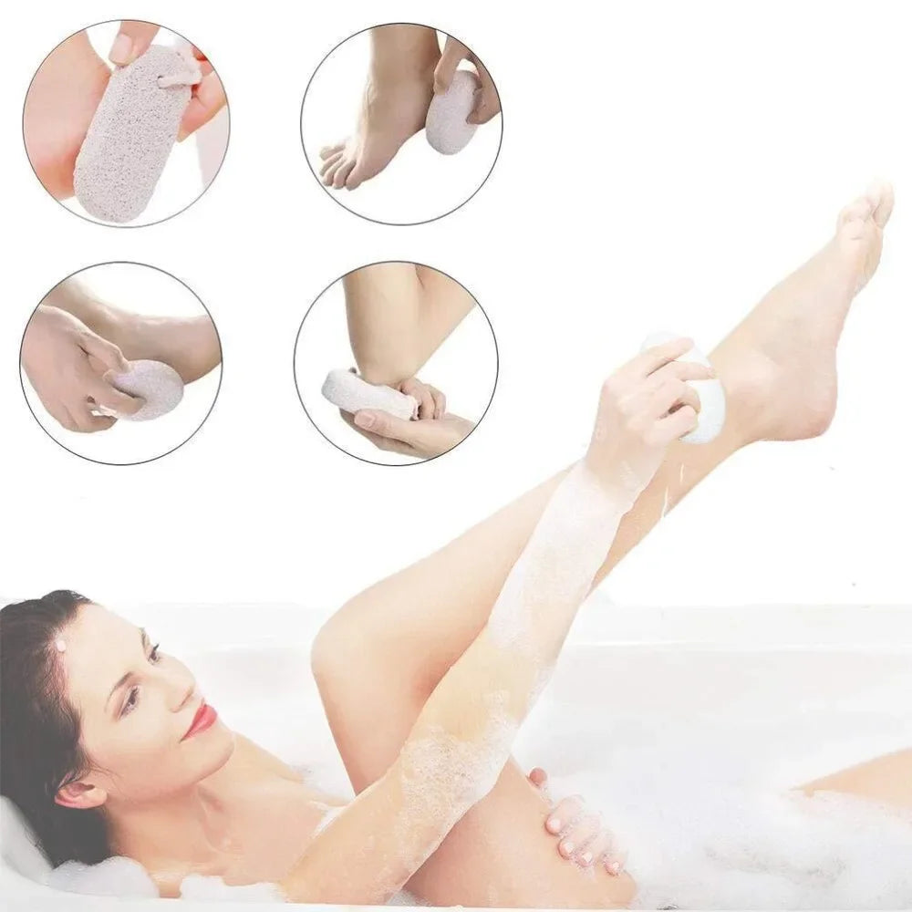 1pc Natürlicher Bimsstein Fußstein Reinigen Haut Schleifen Hornhaut Fußpflege Massagegerät Reinigen Tote Harte Hautpflege Fußreinigungsgerät