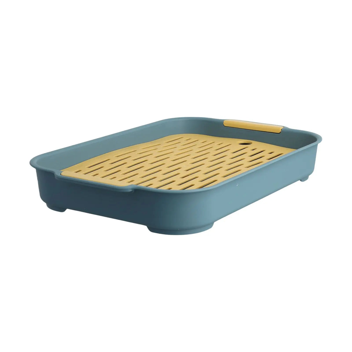 Tray Rabbit Litter Tray Smooth Corner Detachable Design Heightened Grid Design White Blue For Pet’s Training For Pet’s Training