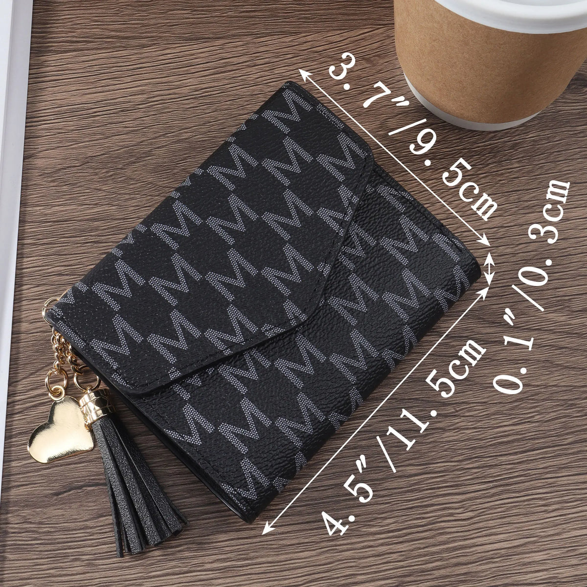 Fashionable and minimalist women's wallet, high-quality PU leather portable multi card slot women's short multi-functional zero