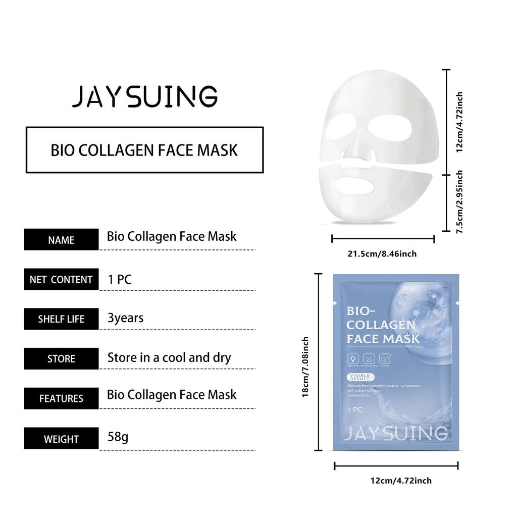 Collagen Mask Korean Overnight Hydrating Face Mask Hyaluronic Acid Anti-Wrinkle Firming Shrink Pores Deep Elasticity Skin Care