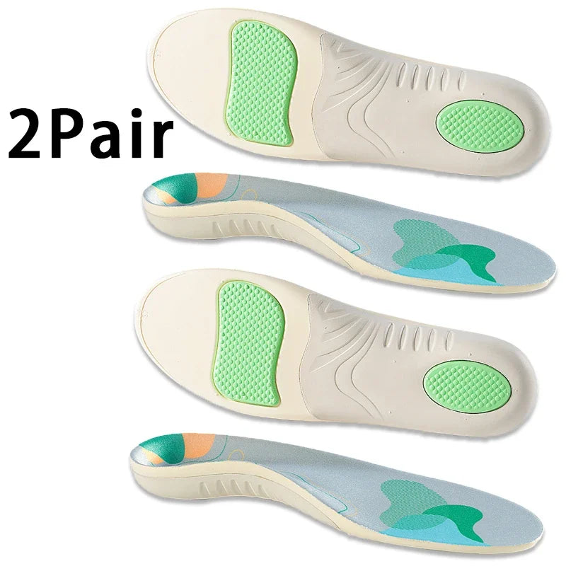 Orthopedic Arch Support Insoles for Plantar Fasciitis Flat Feet  Shock Absorption Shoe Inserts for Sport Shoes  Pain Relief Pads