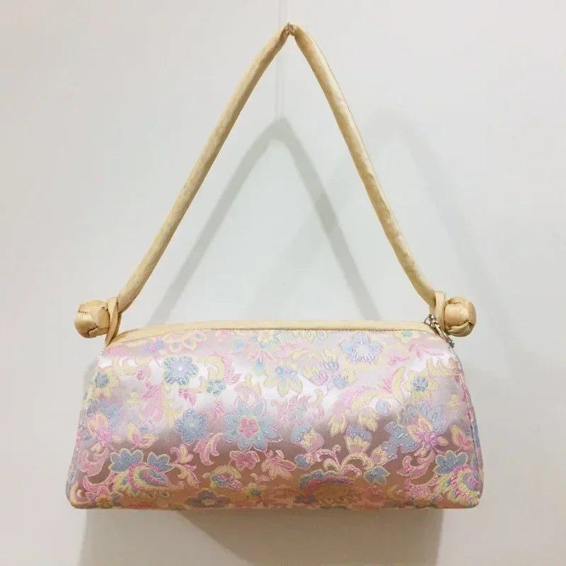 New Chinese Style Retro Bag Designer Chinese Style Silk Bag Japanese Hand Embroidery Totes Fashion Handbags and Purses