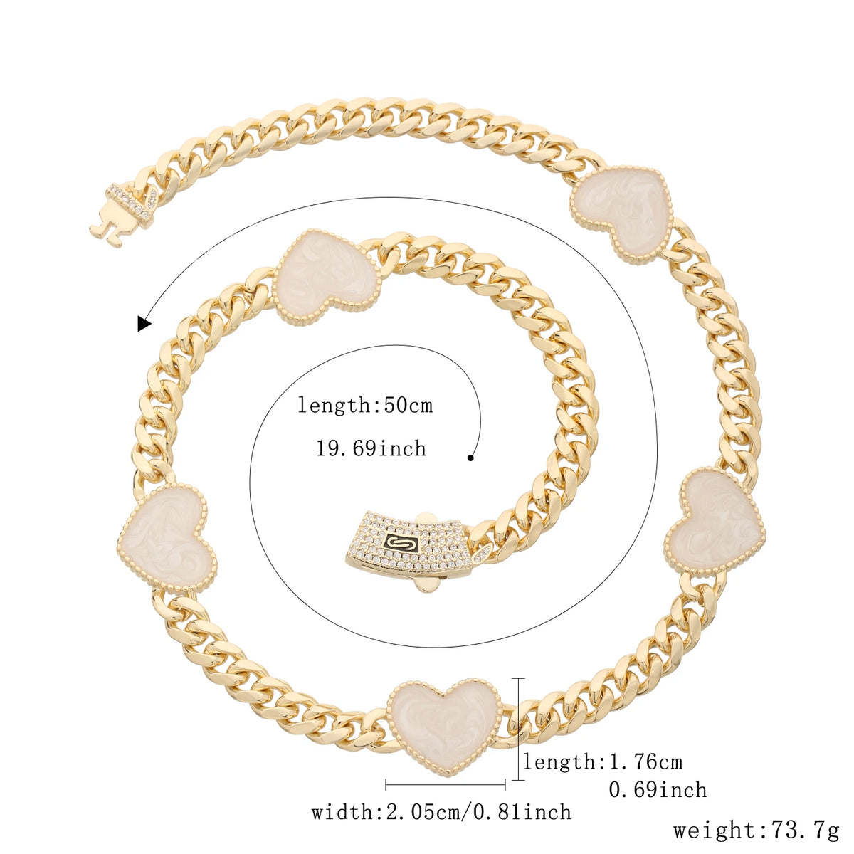 Fashionable love necklace 14K brass 8N multi-style heart-shaped necklace for women Christmas birthday New Year romantic gift
