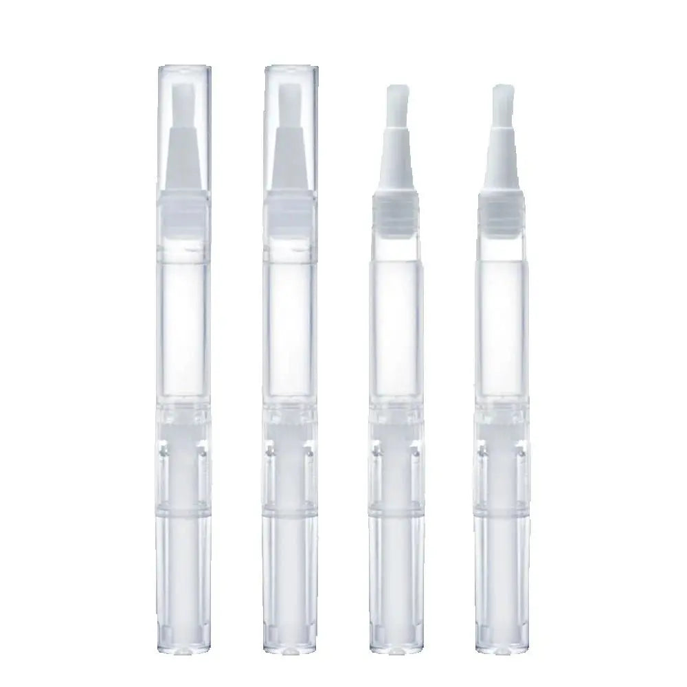 50pcs 2ml 3ml 5ml Empty Brush Tip Nail Oil Pen Clear Twist Up Cuticle Oil Pen Leak-proof Cosmetic Container for Nail Care