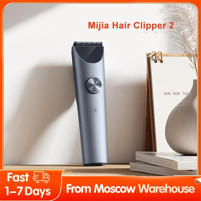 Mijia Hair Clipper 2 Hair Trimmer Professional Beard Cut Machin IPX7 Waterproof Wireless Haircut Machine Mijia Clipper 2