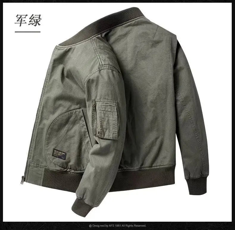 Japanese Retro Trendy Brand Loose Bomber Jacket Male Couple Spring Autumn Winter Thin Baseball Cotton Clothes