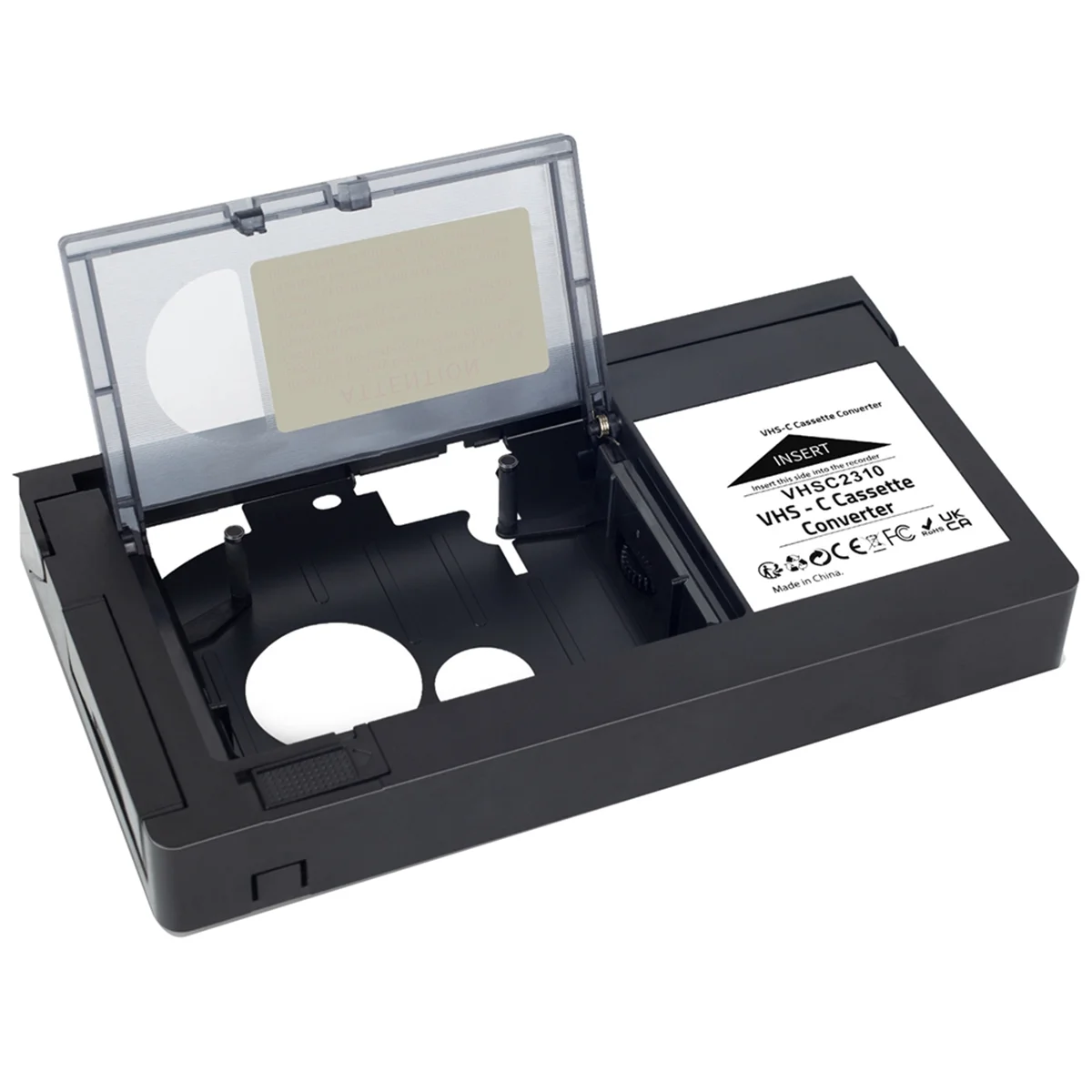 A66I VHS-C Cassette Converter for JVC for RCA for Panasonic VHS to VHSC SVHS-C Cassette Adapter Not for 8mm/MiniDV/Hi8