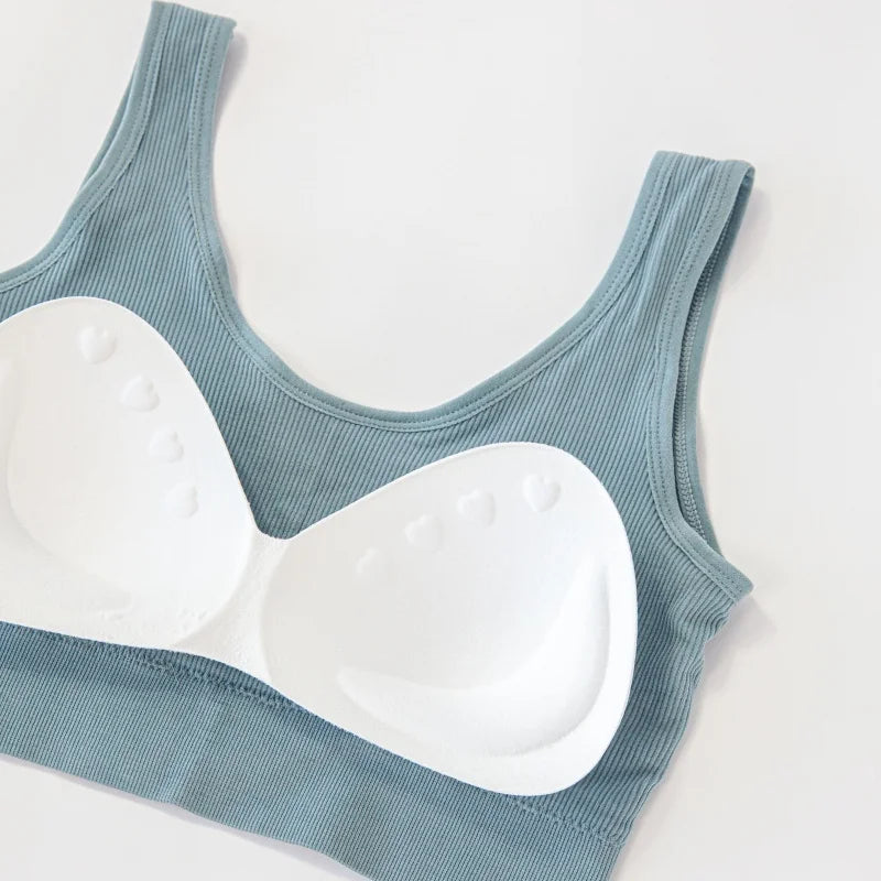 Solid Color Solid Sports Sports Bra for Women