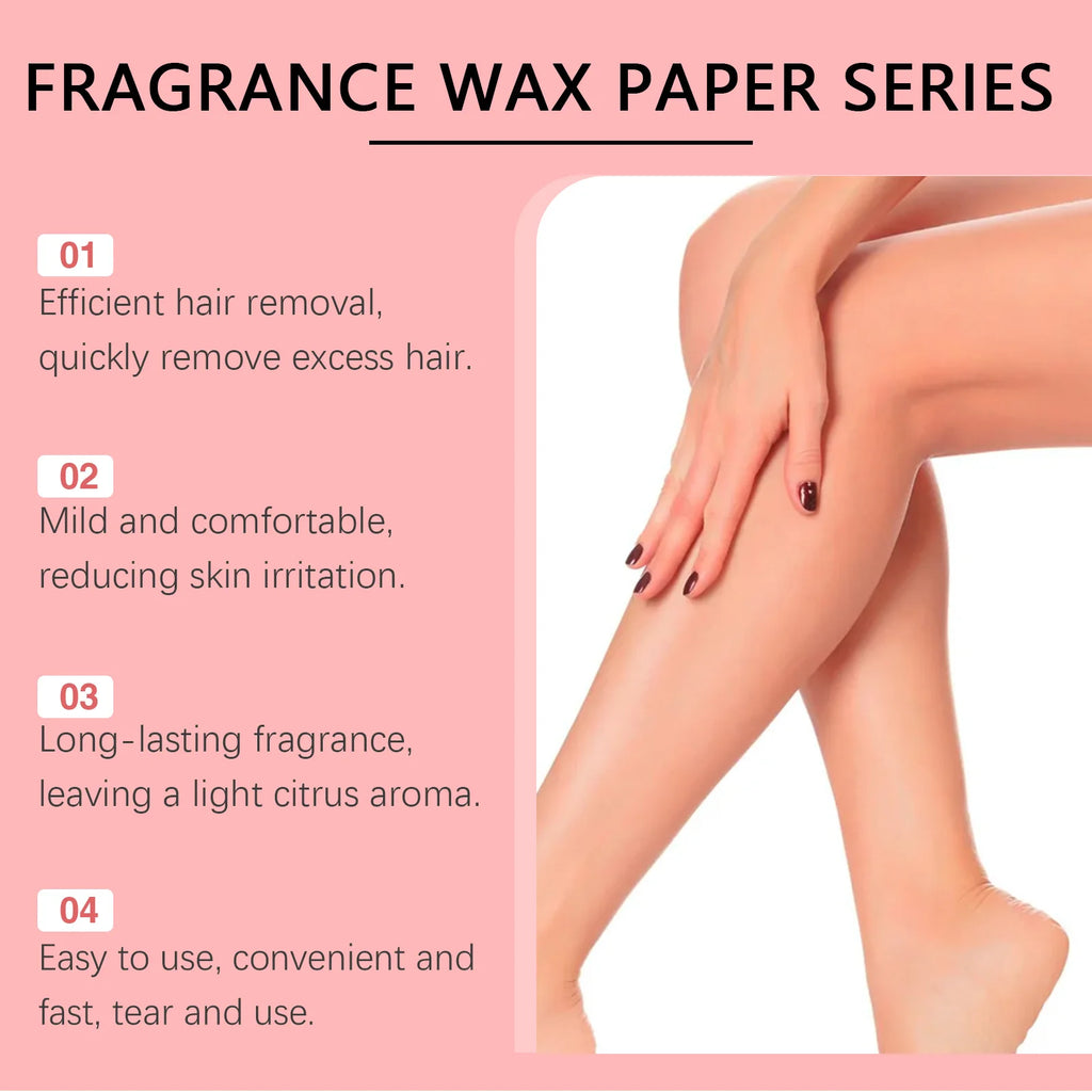 4 Fragrance Depilatory Wax Strips Professional Painless Fast Hair Removal Wax Strips For Facial Body Leg Lip Hair Removal