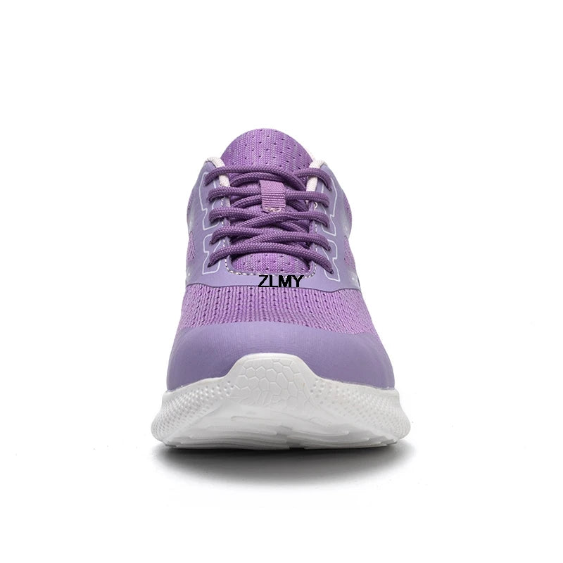 ZLMY Neue Sicherheitsschuhe für Damen, Stahlkappen-Sneaker, leichte Arbeitsschuhe, durchtrittsichere Arbeits-Sicherheitsstiefel für Damen und Herren