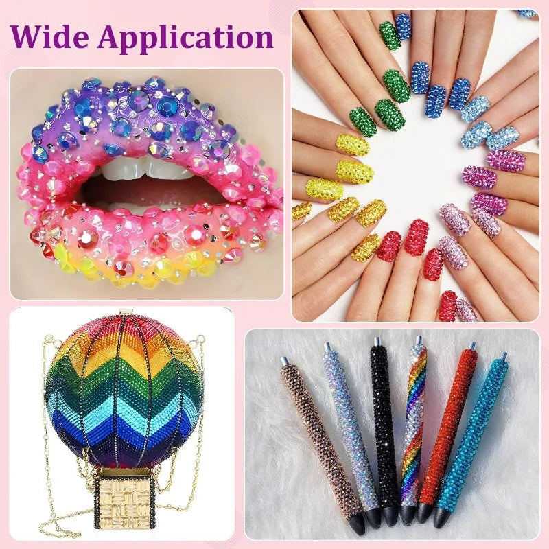 Minimalist Shiny Half-round Rhinestone Nail Art Accessories 3mm Flat-back Resin Nail Rhinestones, DIY Nail Craft Decorations