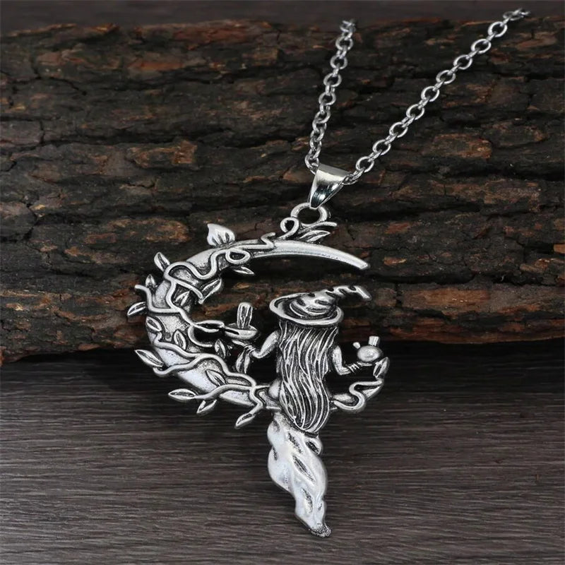 1pc Fashion Mushroom Heart Moon Pendant Necklaces,18 Inch Chain Necklace Party Jewelry Gifts Valentines