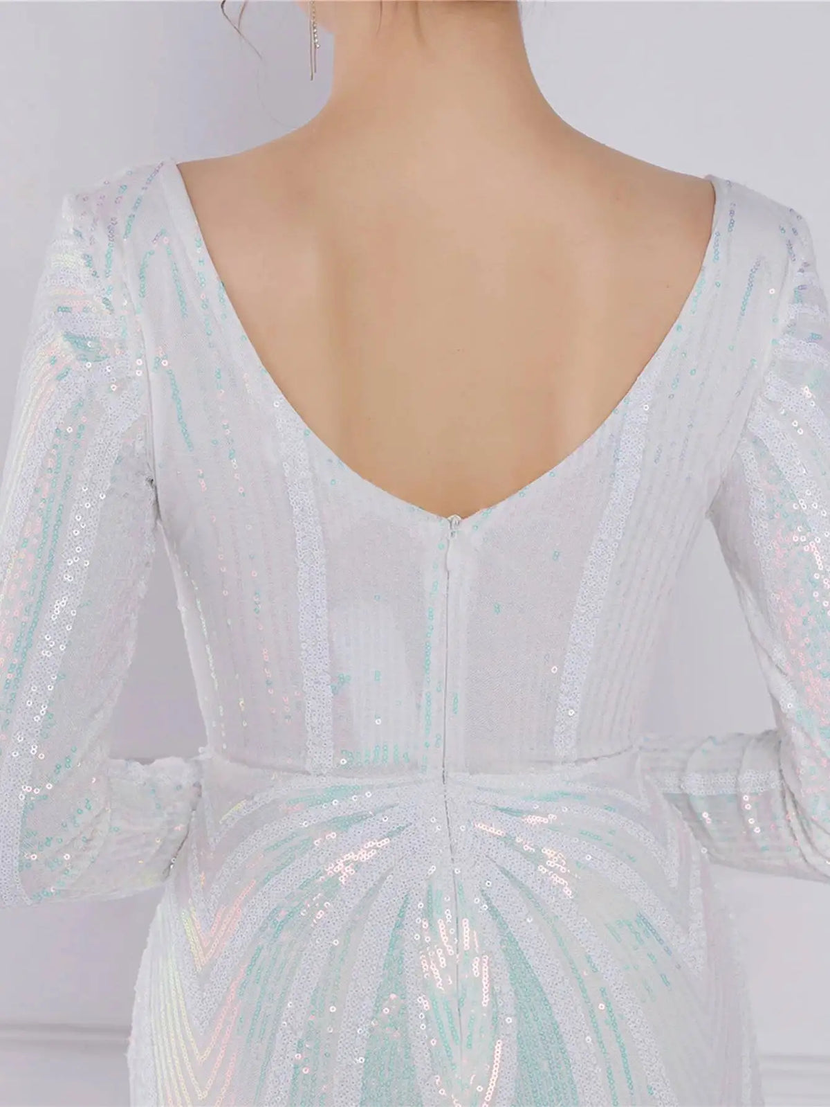 Sexy long sleeve birthday evening dresses for women 2026 elegant luxury wedding party dress vintage maxi sequin dress vestidos