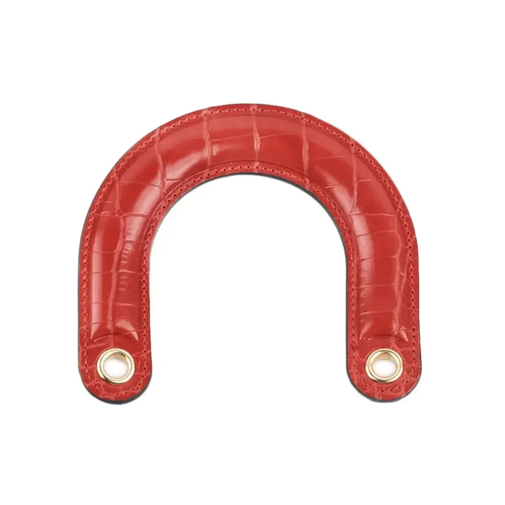 1PC Detachable PU Leather Bag Handles Handmade Handbag Strap Purse Handles Short Bag Belt DIY Bag Replacement Accessories