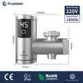 Fudeer Electric Water Heater Tap Instant Hot Water Faucet Heater Cold Heating Faucet Tankless Instantaneous Water Heater