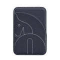 New PU Magnetic Card Holder Short Back Sticker Stealth Business Card Holder Handmade Large Capacity Name Card Clip