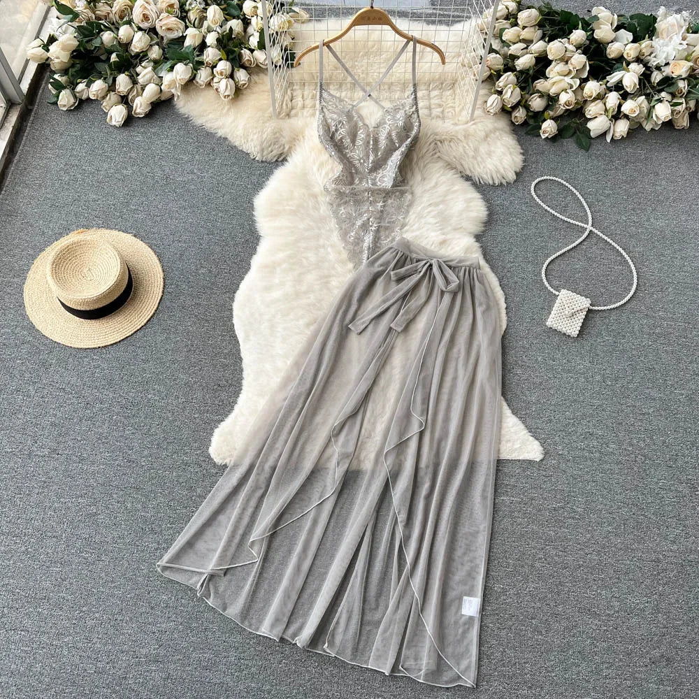 Sexy Cute Sweet Lace Backless Jumpsuit Women Slim Fit Bodysuit Girl Strap Bow knot Cosplay Hot Sweet Bow Ribbon Lingerie Dress