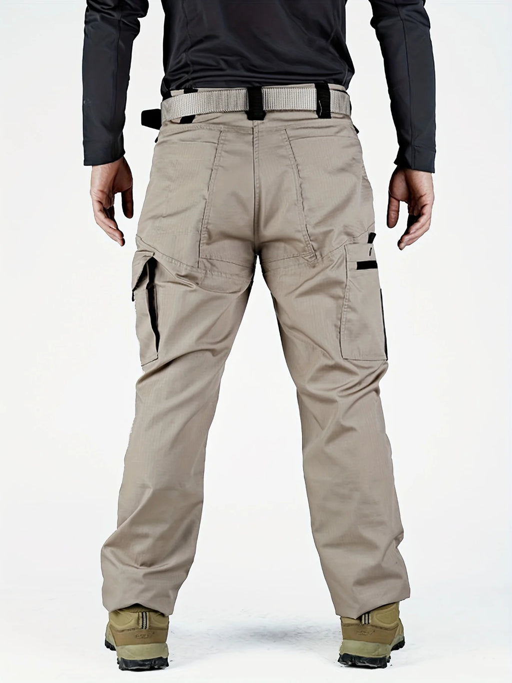 2025 Elastic Men's Tactical Cargo Pants Plus Size Outdoor Hiking Fishing Work Pant Waterproof Multi-pocket Trousers for Men