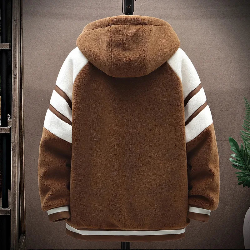 2023 Herren Kapuzenjacken Japan Mode Streetwear Harajuku Mäntel Herren Herbst Winter Herren Kleidung Wolljacken Stickerei Jacke