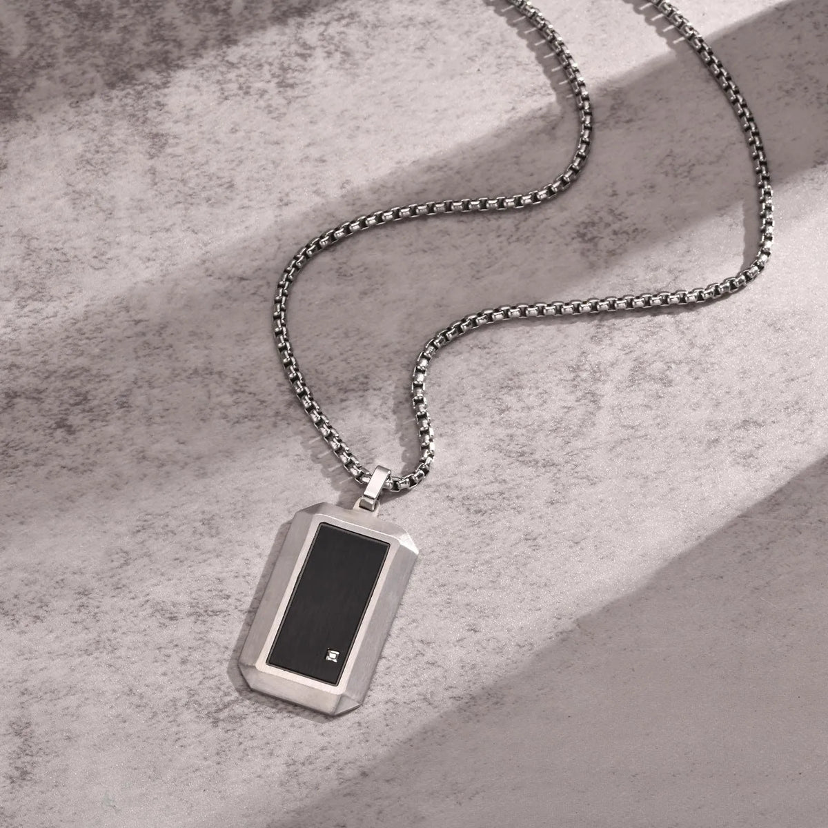 Man Necklace Pendant Dog Tag For Dad Father Papa Husband Stainless Steel Jewelry Boyfriend Father Valentine Day Birthday Gift