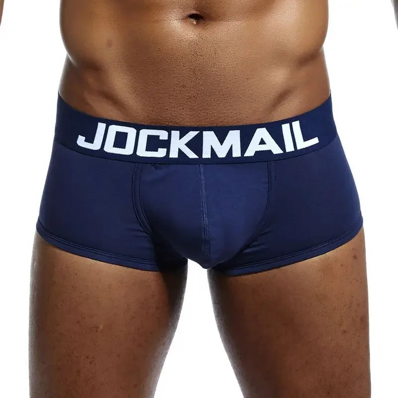 JOCKMAIL 1Pcs/lot Men Underwear Boxers Cotton Cuecas Boxers Men Boxer Homme Boxershorts Men Gay Male Panties calzoncillos