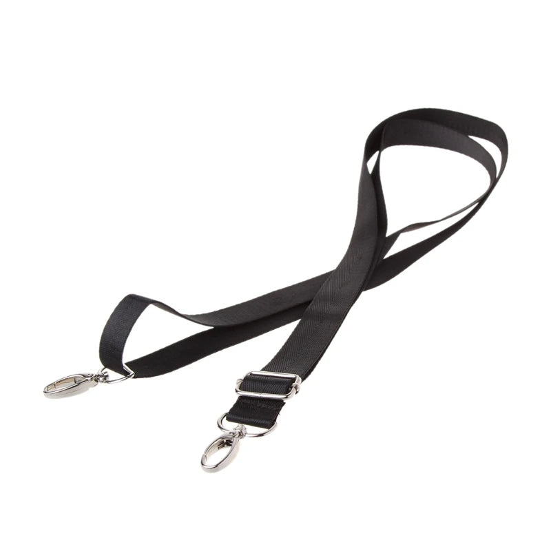 Adjustable Nylon Shoulder Bag Belt Replacement Laptop Crossbody Camera Strap Black Color