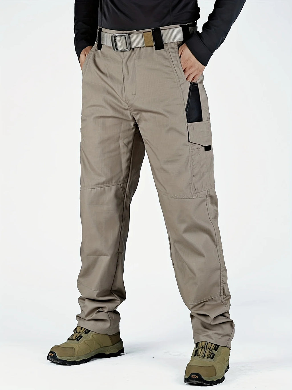 2025 Elastic Men's Tactical Cargo Pants Plus Size Outdoor Hiking Fishing Work Pant Waterproof Multi-pocket Trousers for Men