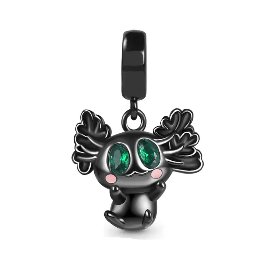 New Fashion 925 Sterling Silver Black Charms Spider Hat Car kitty Bee DIY Fine Beads Fit Original Pendant Women Bracelet