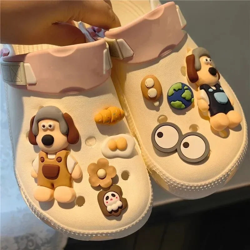DIY Hole Shoes Charms Set Cute Cartoon Handmade Designer Quality Garden Shoe Decorations Gift for Girls