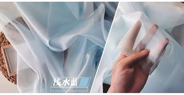 3/5/10m  Crystal Sheer Organza Voile Fabric - Ideal Material for Making Clothing and DIY Crafts, By the Meter
