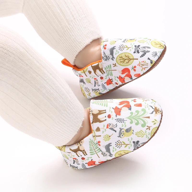 0-1Year Fashion Casual Shoes CartoonBaby Shoes Newborn Boy Girl First Walker Cute Spring and Autumn Pure Cotton Warm Soft Bottom