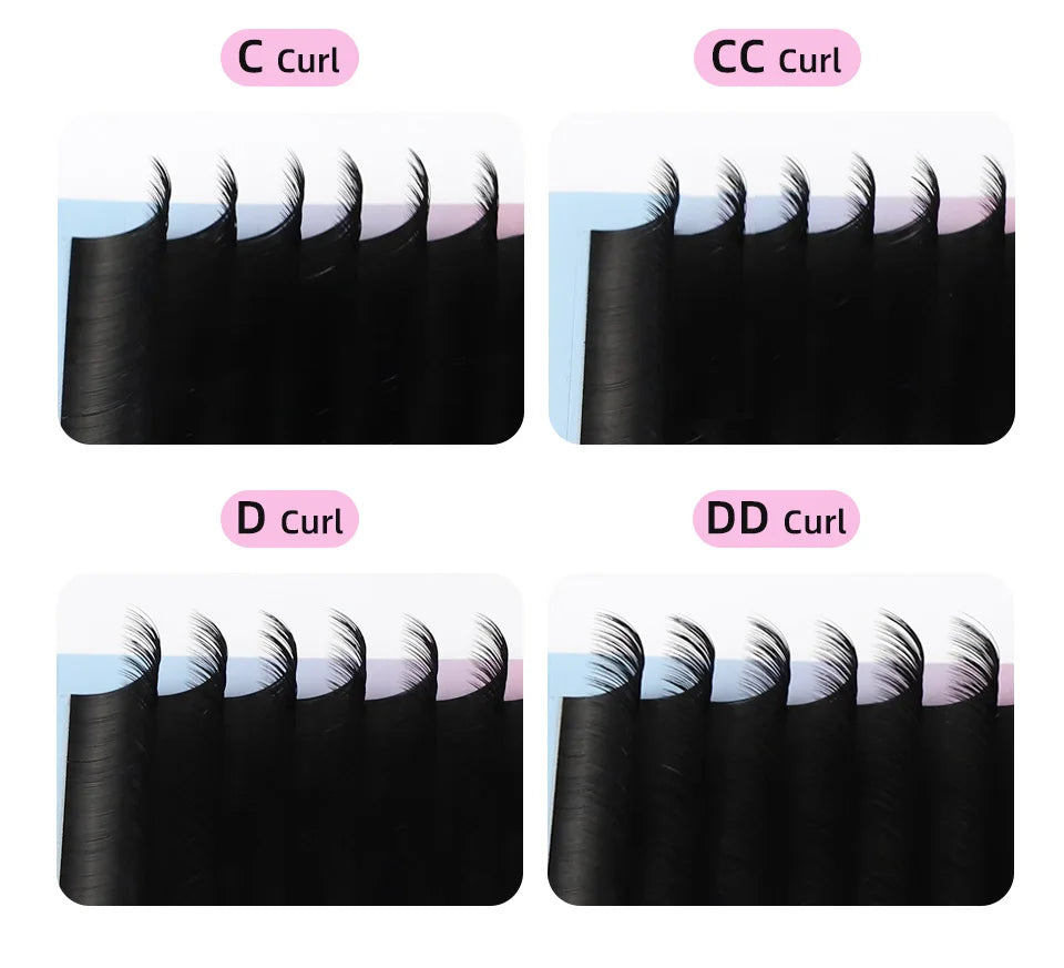 Lashrujade Eyelashes Extension Matte Black Soft Natura Mink Faux Individual Russian Volume Lash Regular Classic Lashes Extension
