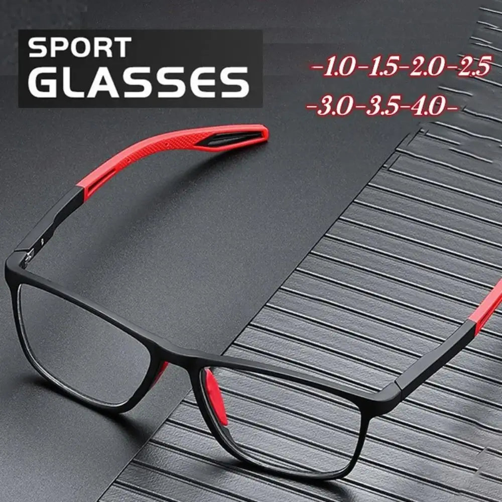 Blue Ray Blocking Anti-Blue Light Myopia Glasses Ultralight Sports Square Glasses TR Eye Protection Prescription Eyeglasses