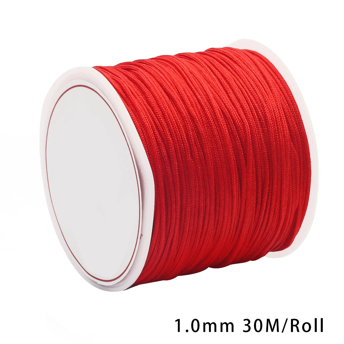 0.2-2.5mm Red Nylon Cord Thread Chinese Knot Macrame Cord Bracelet Braided String For Jewelry Making DIY Tassels Beading Thread