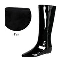 BIGTREE New Black Wedge Heels Women Modern Boots Female Shoes 2025 Fashion Luxury Pointed Toe Ladies Long Knee Western Boots