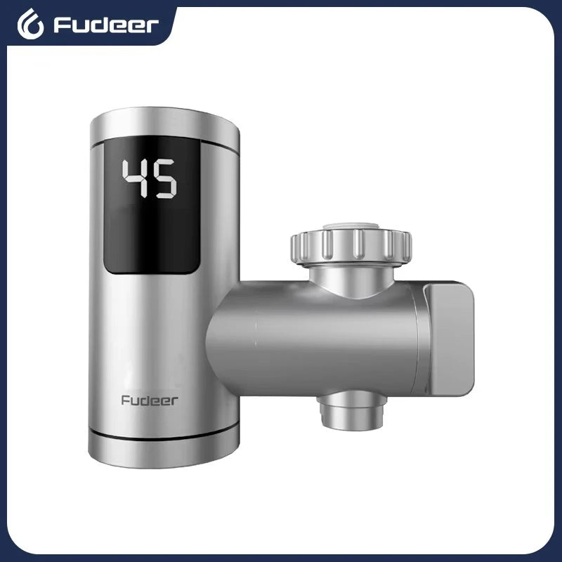 Fudeer Electric Water Heater Tap Instant Hot Water Faucet Heater Cold Heating Faucet Tankless Instantaneous Water Heater