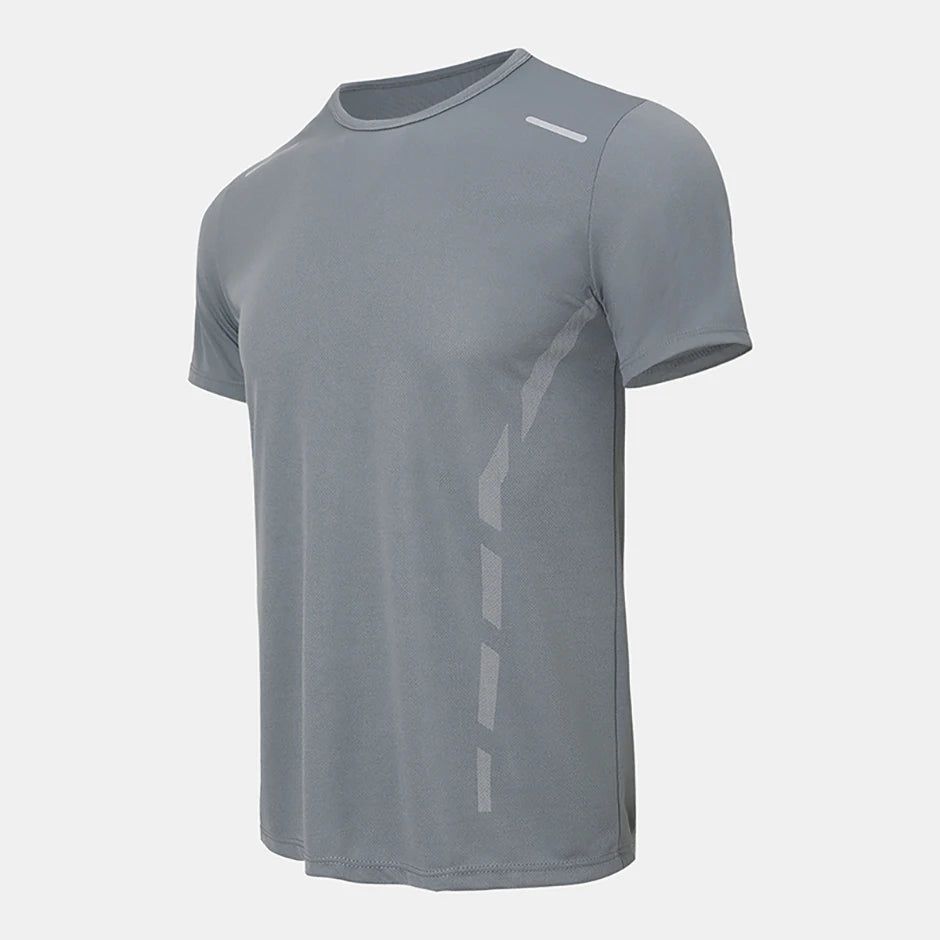 1/4 Uds Camiseta Holgada de Verano para Hombre, Estampada, de Secado Rápido, Manga Corta, Juvenil, Informal, Deportiva, Fitness, Transpirable, para Mediana Edad