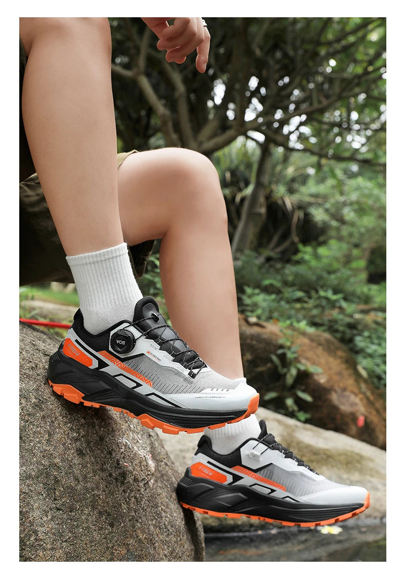 Zapatillas de senderismo elegantes para hombre, zapatillas de trekking resistentes con forro cálido de felpa para invierno, calzado masculino