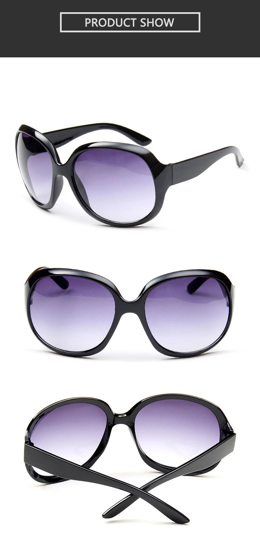 Oval Sunglasses for Women - Retro Classic Style, Fashionable and Affordable