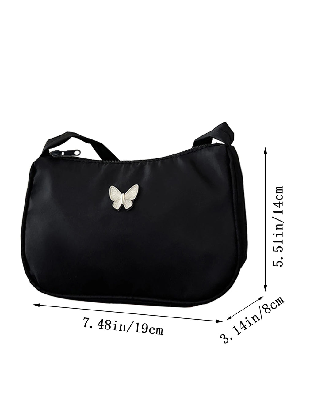Women's  Shoulder Bag with Unique Butterfly Design, Comfortable Commuter Handbag for Daily Use, Perfect Choice for Everyday Wear